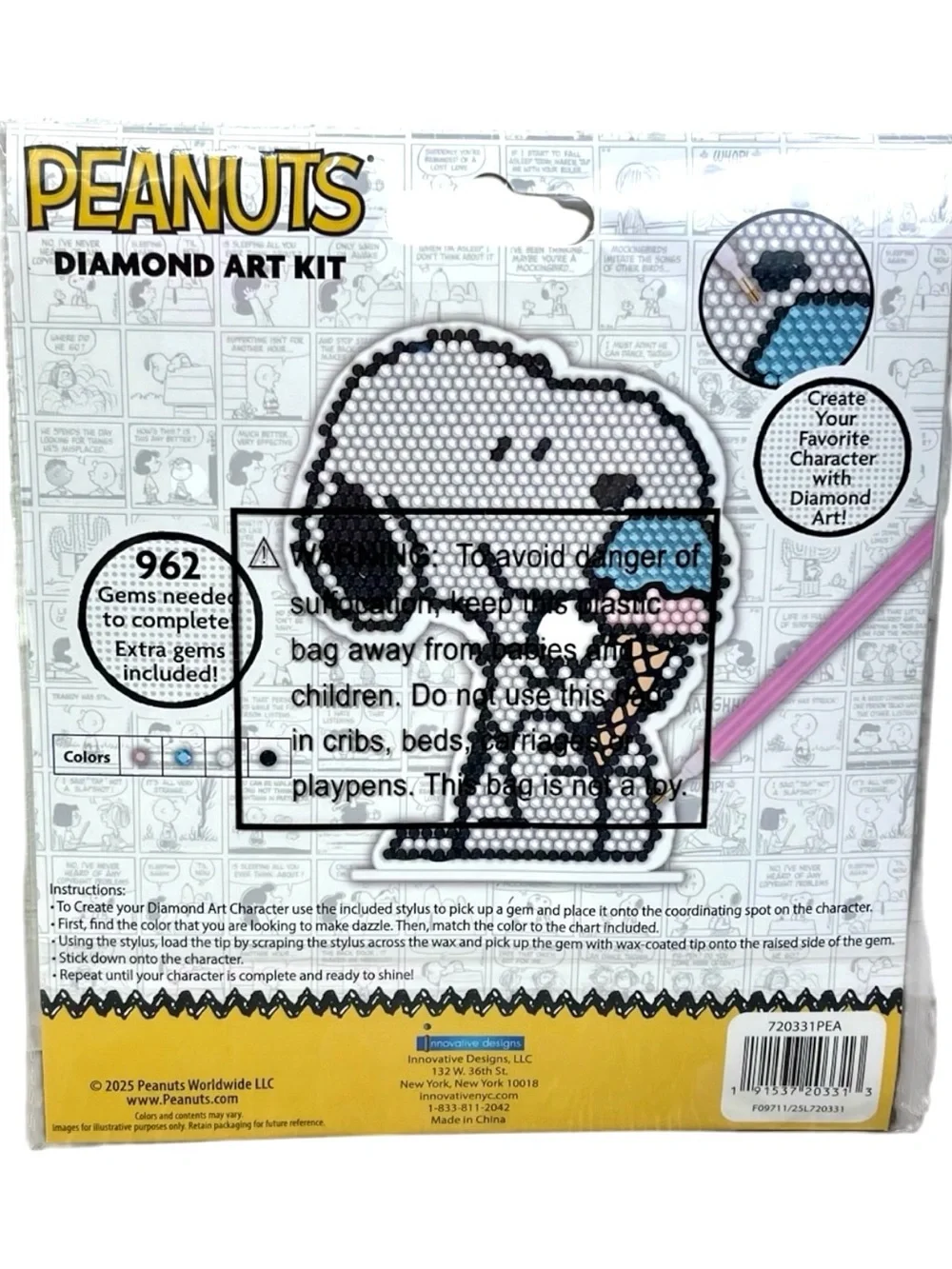 Peanuts Snoopy Diamond Art Kit